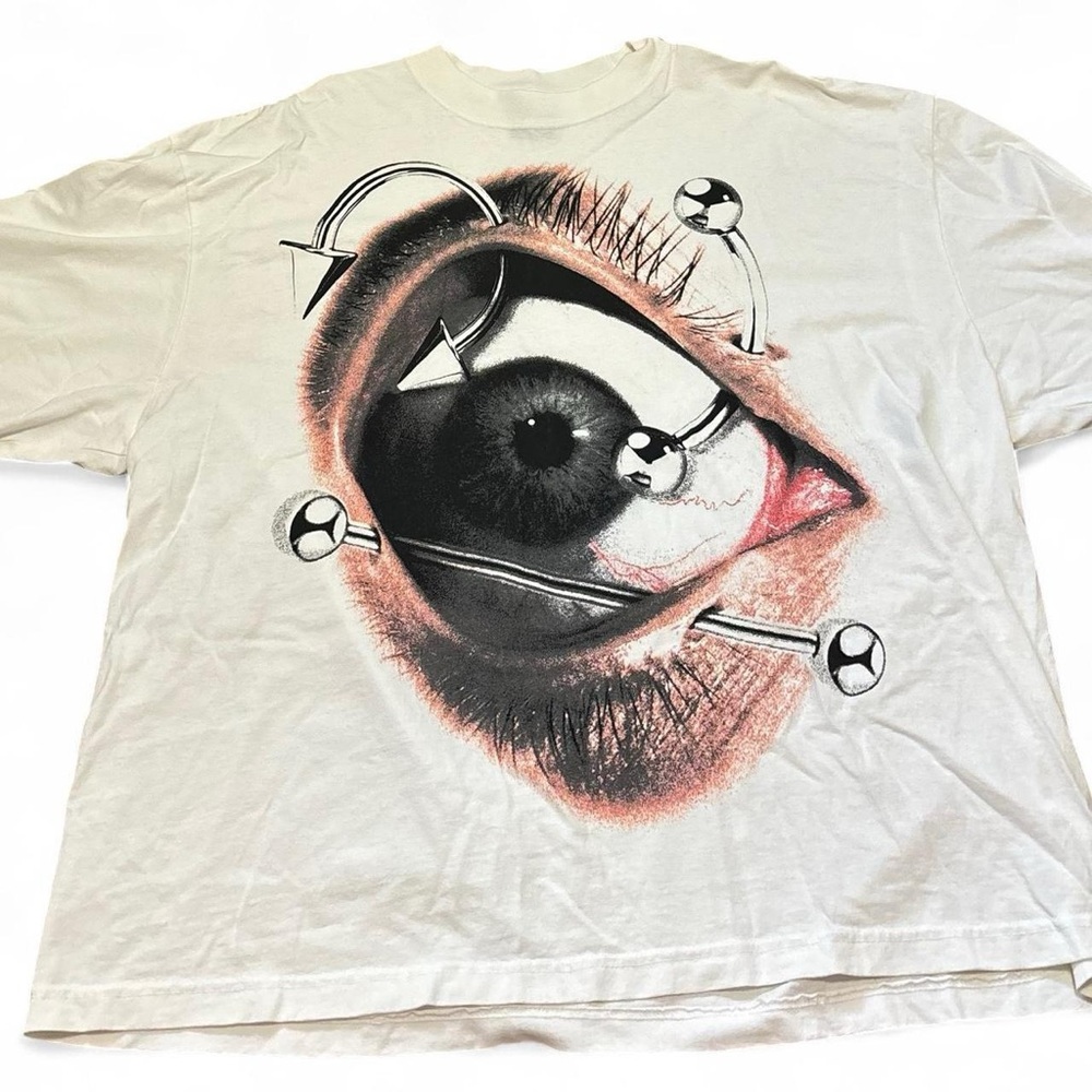Ransom Pierced Eyeball White Graphic Tee